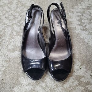 Elegant Black Slingback Heels